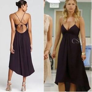 Rebecca Taylor Bare back purple dress